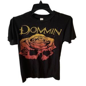 StarTee Dommin Concert Short Sleeve Men's Small Black Metal Rock Band